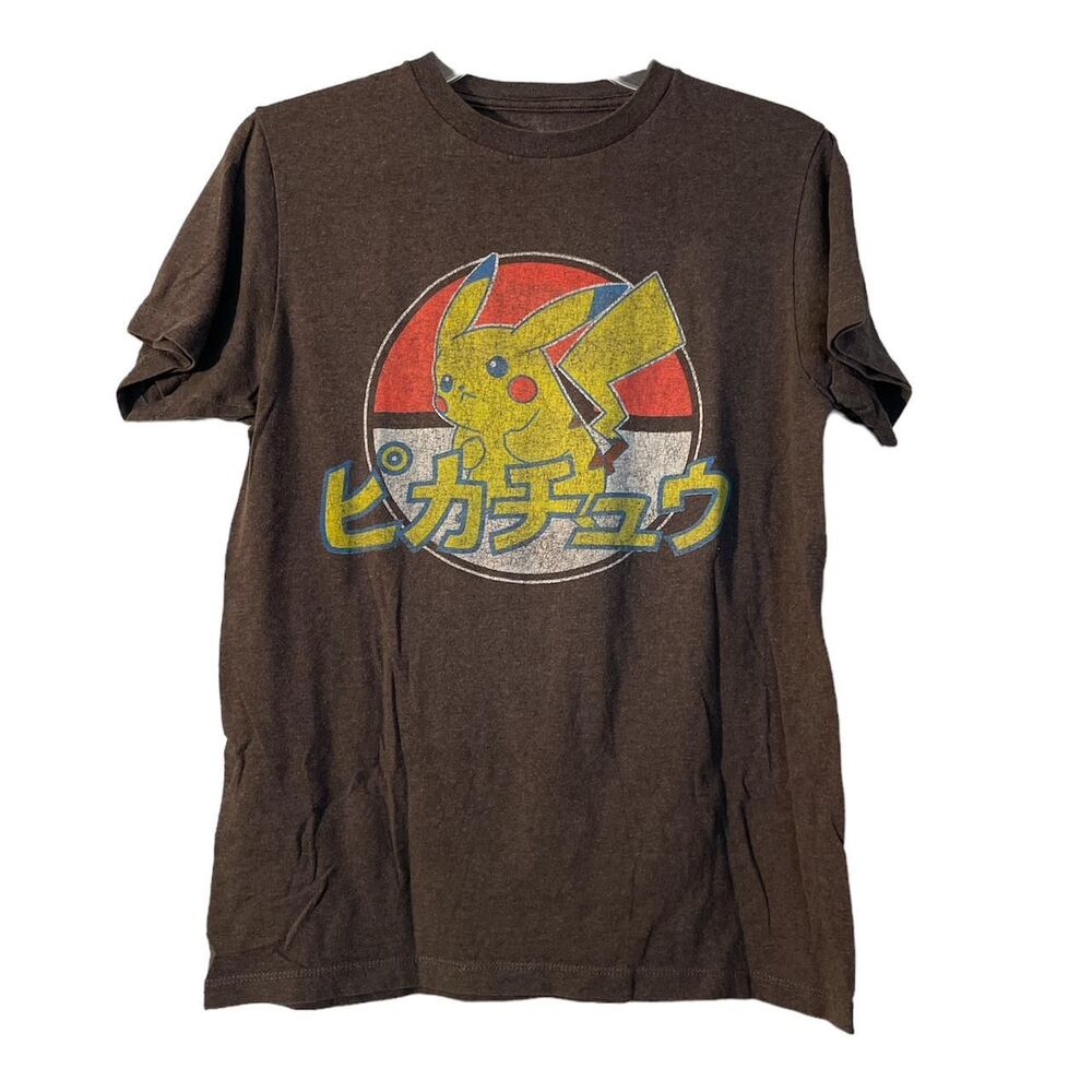 Pokemon Pikachu T-shirt Grey color Size Medium